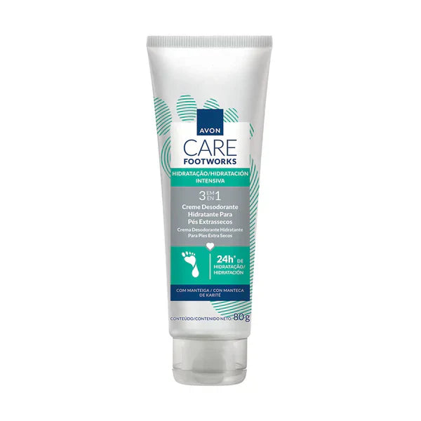 Avon Care Footworks Creme Desodorante para pés Extrassecos